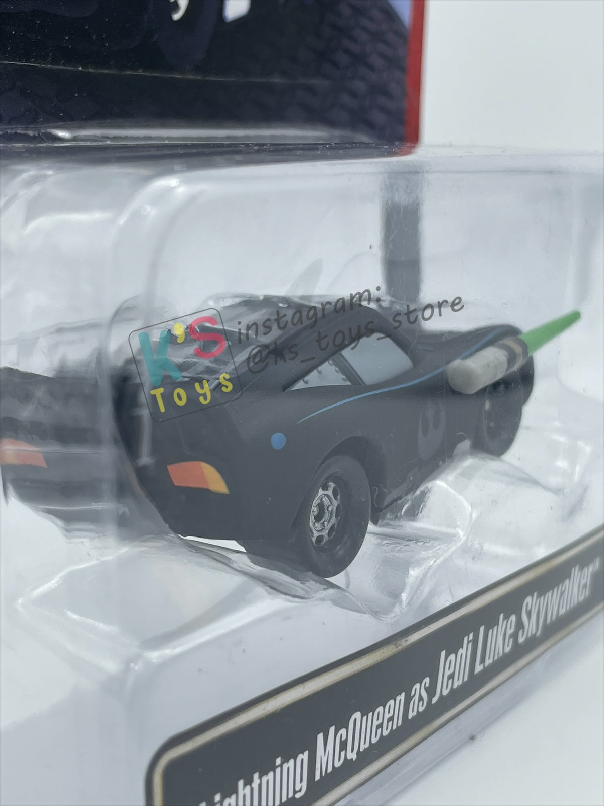 DISNEY PIXAR CARS 1:55 BY MATTEL EXCLUSIVE DISNEY PARKS "LIGHTNING MCQUEEN AS JEDI LUKE SKYWALKER" - BNIP