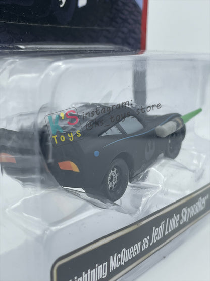 DISNEY PIXAR CARS 1:55 BY MATTEL EXCLUSIVE DISNEY PARKS "LIGHTNING MCQUEEN AS JEDI LUKE SKYWALKER" - BNIP