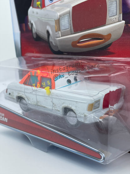 DISNEY PIXAR CARS BY MATTEL 1:55, "CIRCUS SEDAN" - SUPER CHASE SERIES - BNIP