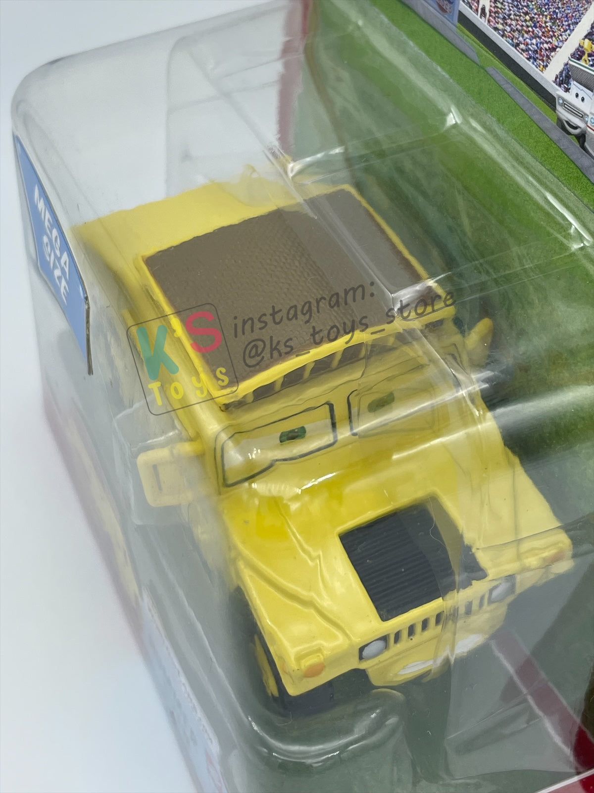 MEGA SIZE DISNEY PIXAR CARS BY MATTEL, HUMMER SVEN #11 - RACE ORAMA - BNIP