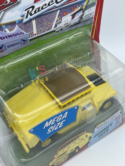 MEGA SIZE DISNEY PIXAR CARS BY MATTEL, HUMMER SVEN #11 - RACE ORAMA - BNIP