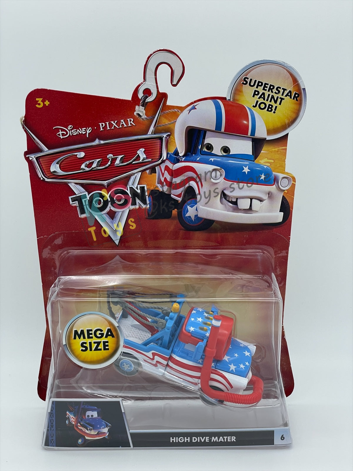 DELUXE DISNEY PIXAR CARS BY MATTEL, HIGH DIVE MATER - MATER THE GREATER SERIES - BNIP