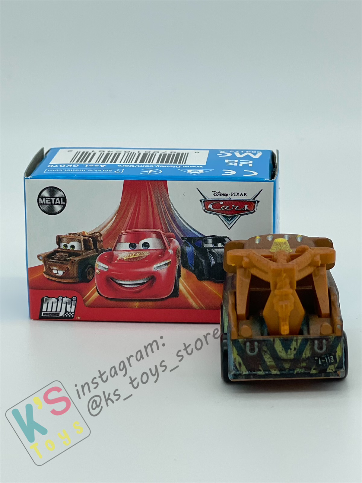 Mini Racers Pixar Disney Cars, 2022 Series 2 #24 MATER