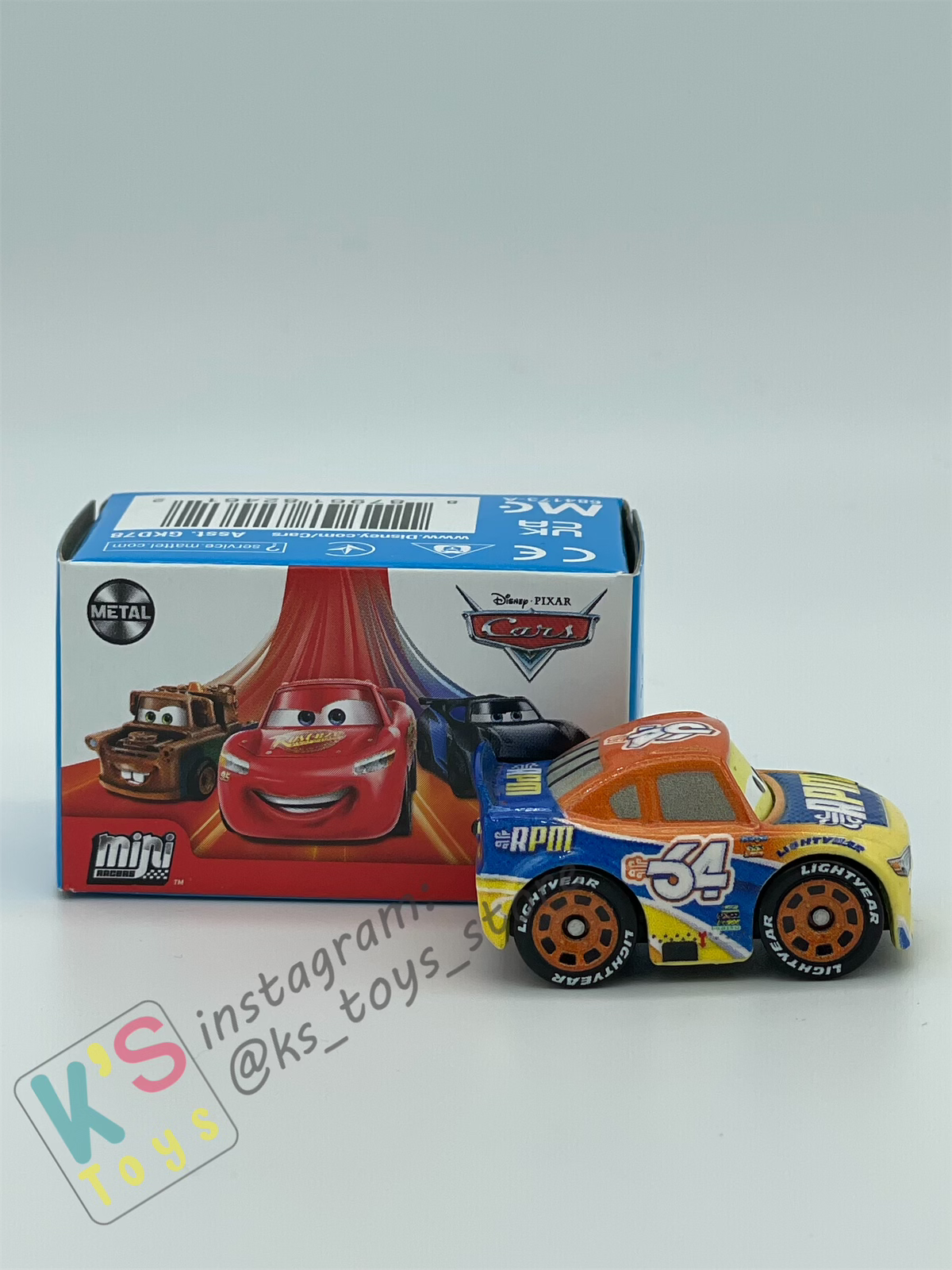 Mini Racers Pixar Disney Cars, 2022 Series 2 #18 BRUCE MILLER