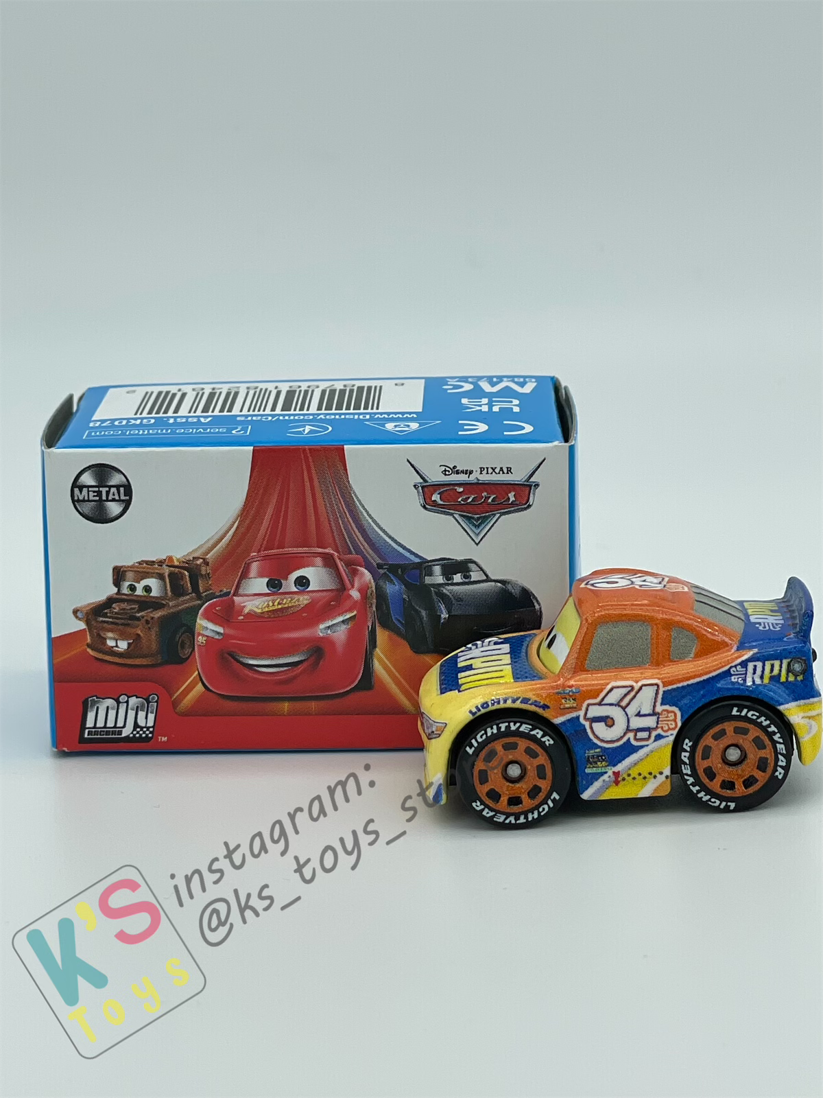 Mini Racers Pixar Disney Cars, 2022 Series 2 #18 BRUCE MILLER