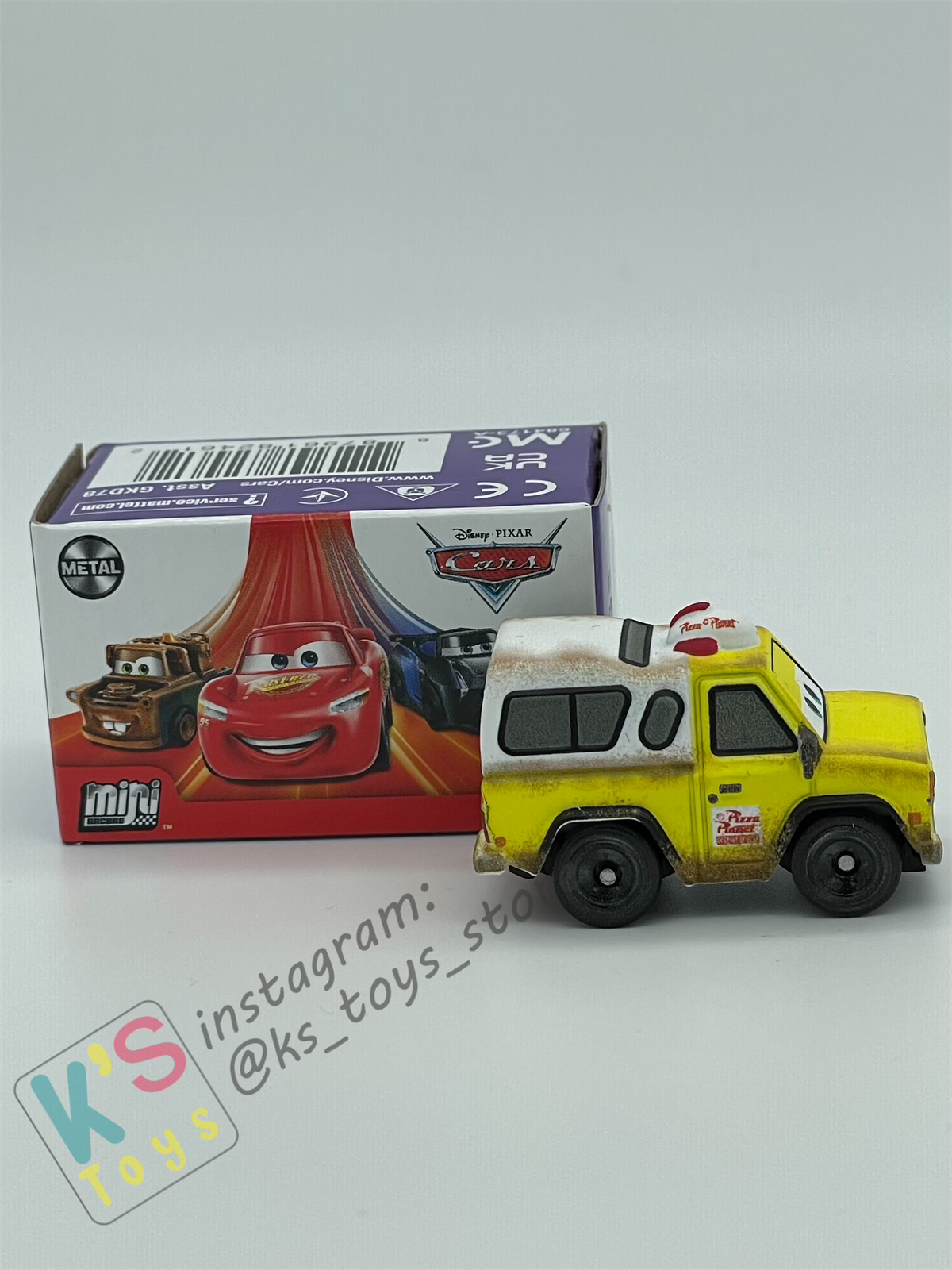 Mini Racers Pixar Disney Cars, 2022 Series 3 #36 TODD PIZZA PLANET