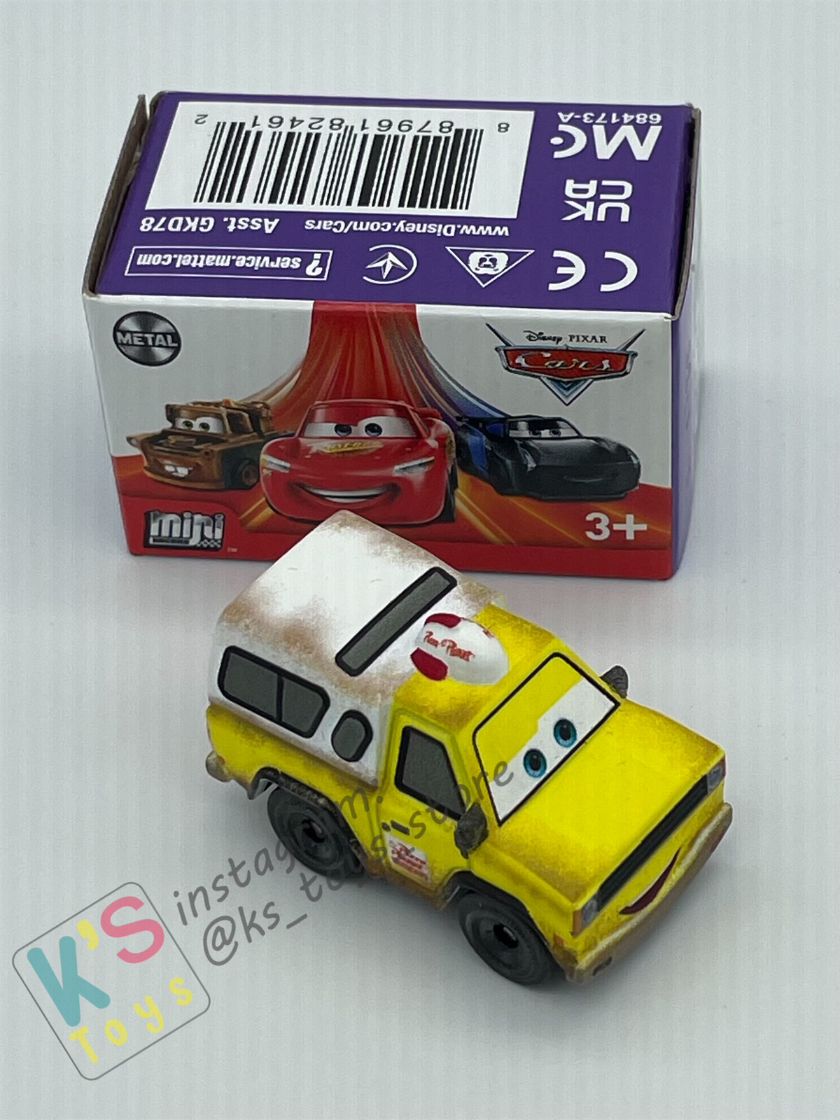 Mini Racers Pixar Disney Cars, 2022 Series 3 #36 TODD PIZZA PLANET