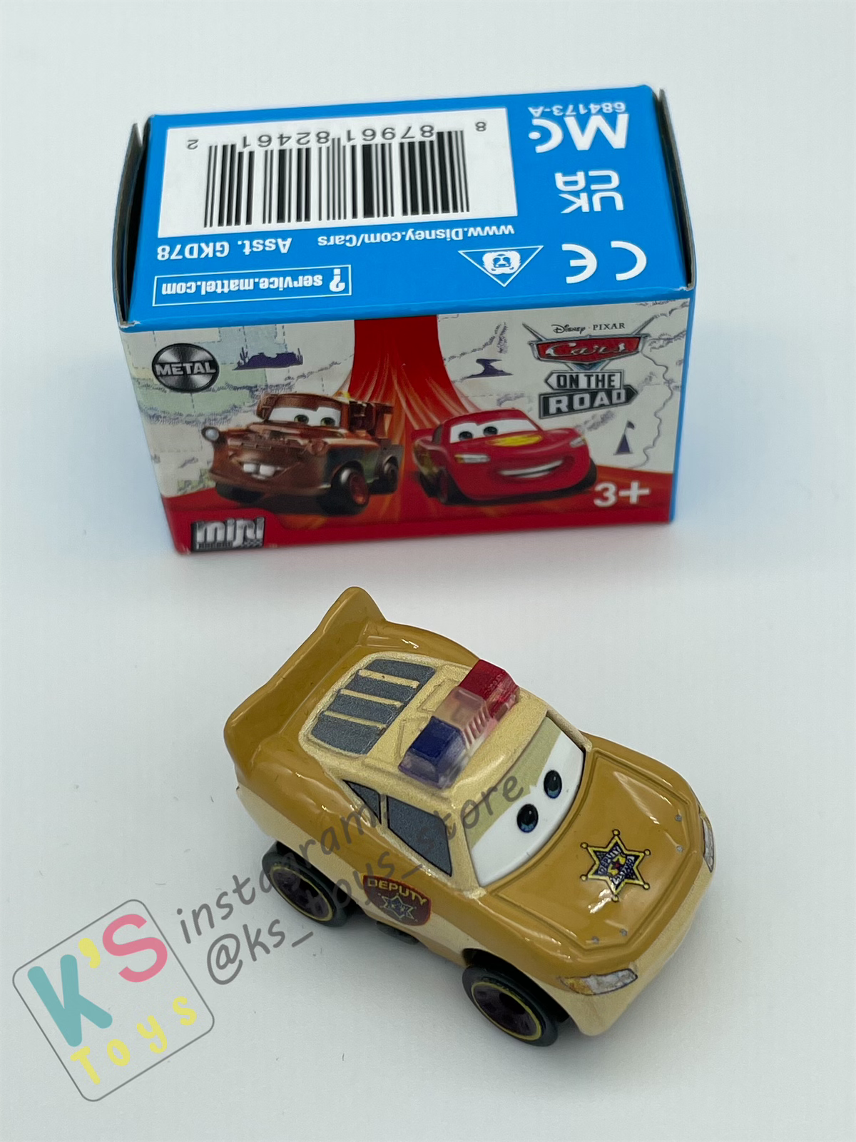 Mini Racers Pixar Disney Cars, 2023 Series 2 #15 DEPUTY LIGHTNING MCQUEEN- BNIB