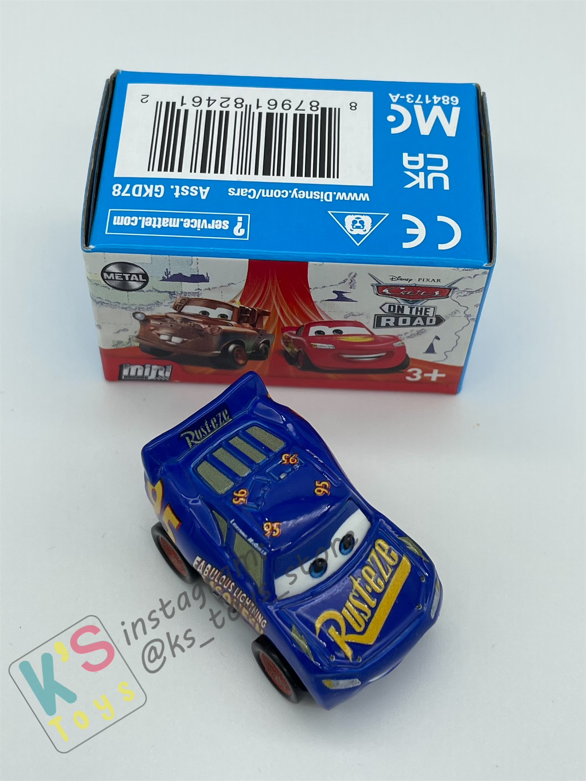 Mini Racers Pixar Disney Cars, 2023 Series 2 #17 FABULOUS LIGHTNING MCQUEEN - BNIB