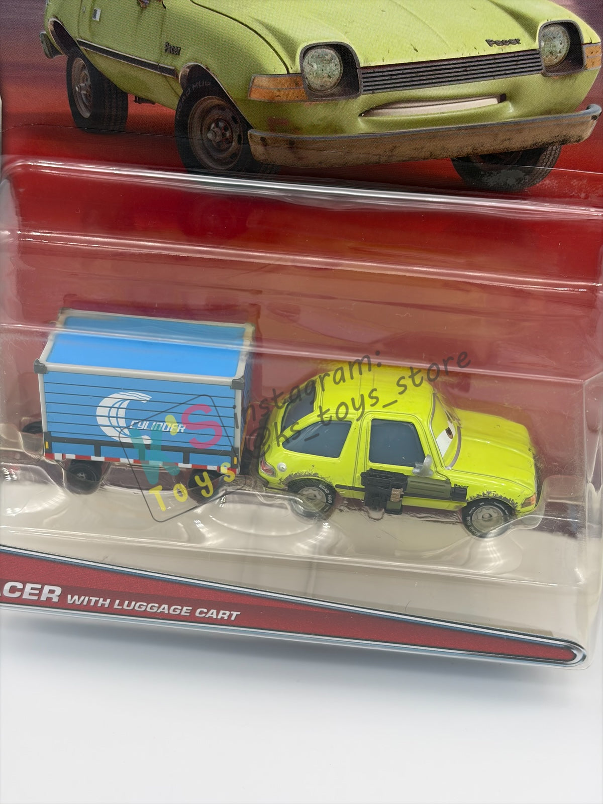 DELUXE DISNEY PIXAR CARS "ACER WITH LUGGAGE CART" AIRPORT ADVENTURE SERIES - BNIP