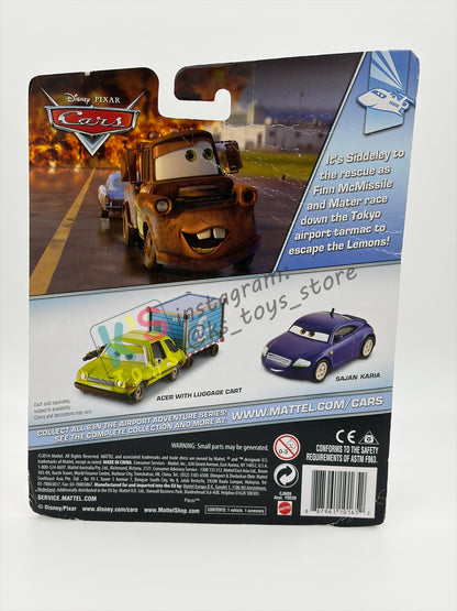 DELUXE DISNEY PIXAR CARS "ACER WITH LUGGAGE CART" AIRPORT ADVENTURE SERIES - BNIP