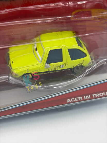 Disney Pixar Cars 1:55 by Mattel, "GREM IN TROUBLE AND ACER IN TROUBLE" - YE LEFT TURN INN SERIES - BNIP