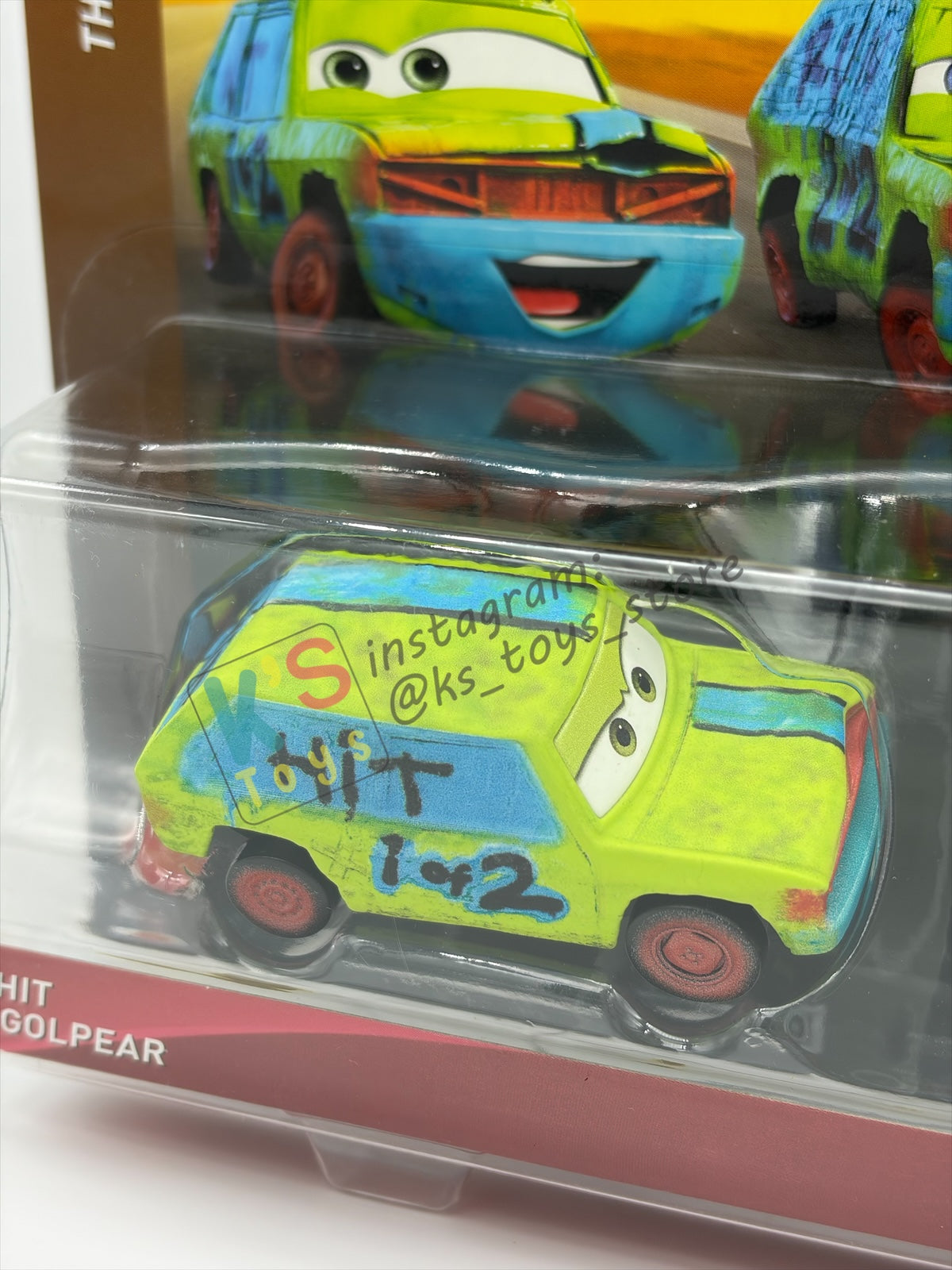 Disney Pixar Cars 1:55 by Mattel 2-Pack Thunder Hollows, Hit & Run - BNIP
