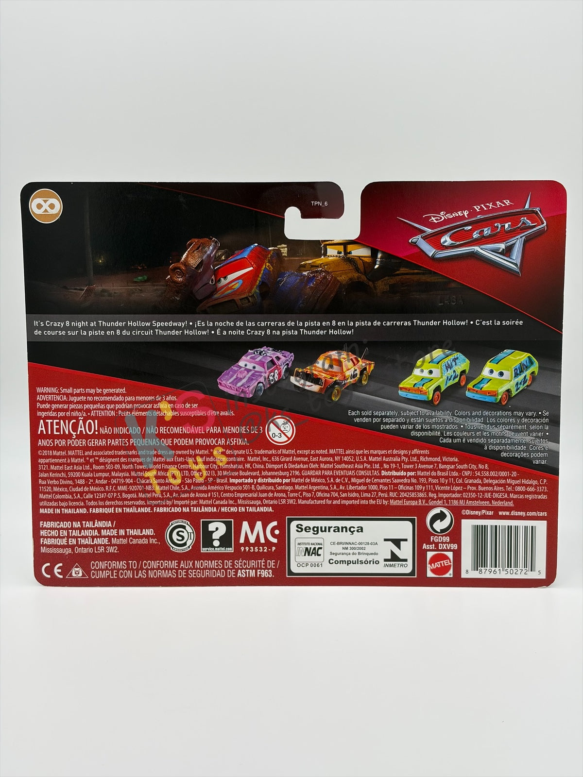 Disney Pixar Cars 1:55 by Mattel 2-Pack Thunder Hollows, Hit & Run - BNIP