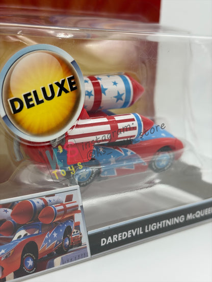 DELUXE DISNEY PIXAR CARS "DAREDEVIL LIGHTNING MCQUEEN" MATER THE GREATER SERIES - Cars Toon - BNIP