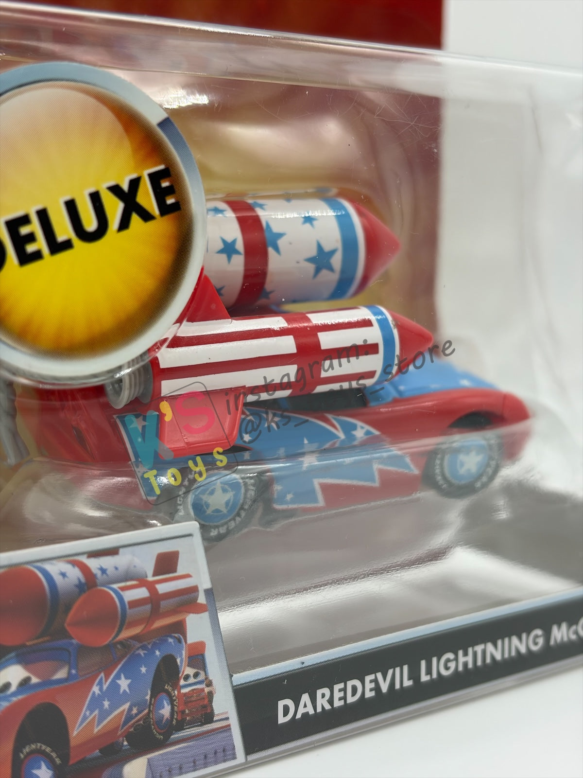 DELUXE DISNEY PIXAR CARS "DAREDEVIL LIGHTNING MCQUEEN" MATER THE GREATER SERIES - Cars Toon - BNIP