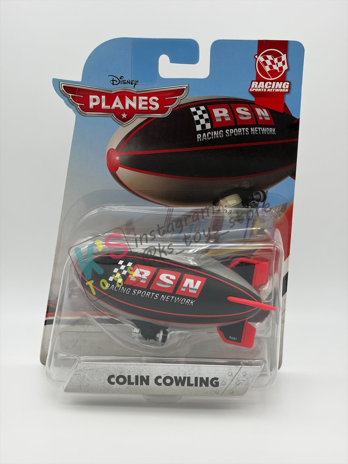 DISNEY PLANES BY MATTEL - "COLIN COWLING" - RACING SPORTS NETWORK - BNIP