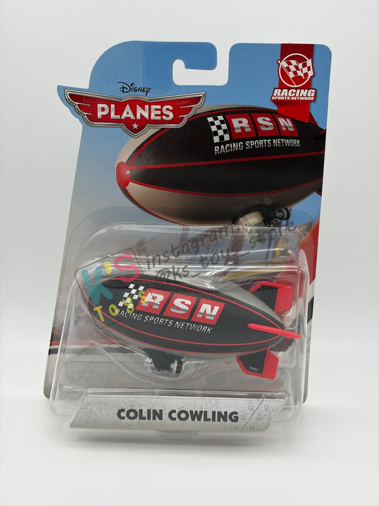 DISNEY PLANES BY MATTEL - "COLIN COWLING" - RACING SPORTS NETWORK - BNIP