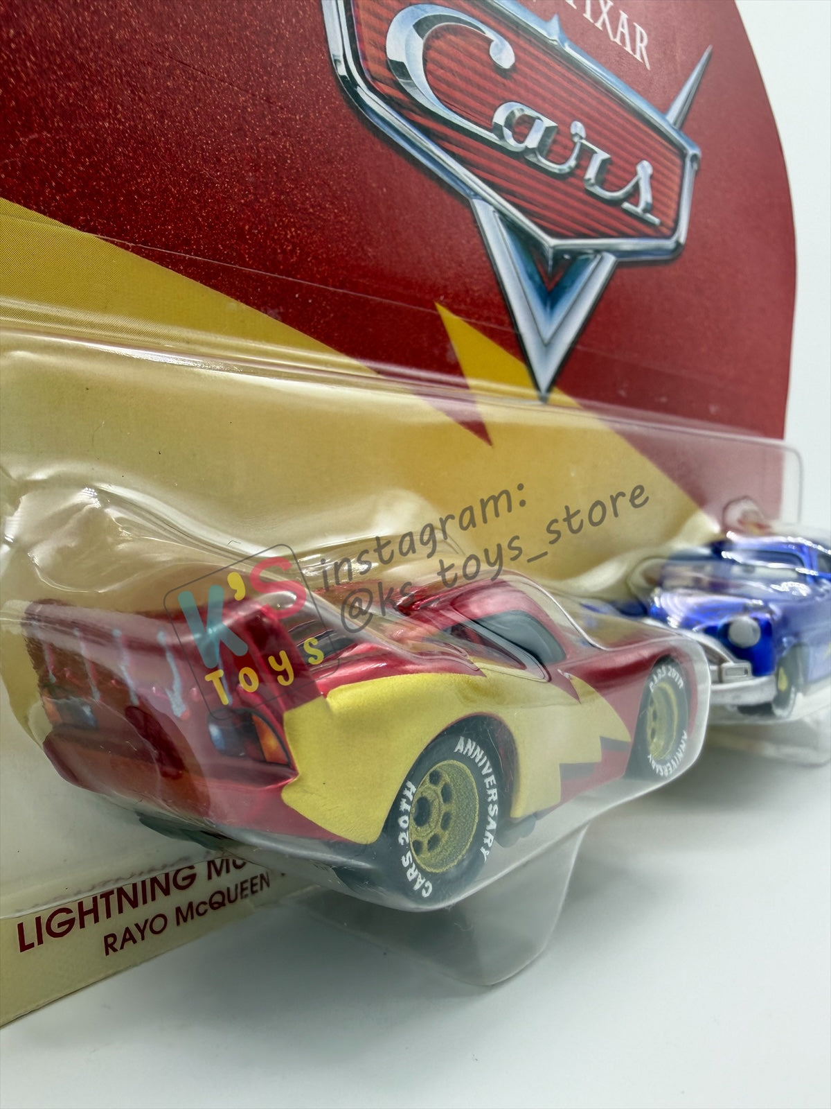 Disney Pixar Cars 1:55 by Mattel 2-Pack, "20TH ANNIVERSARY LIGHTNING MCQUEEN AND DOC HUDSON" - 2026 NEW RELEASE - 20TH ANNIVERSARY SERIES - BNIP
