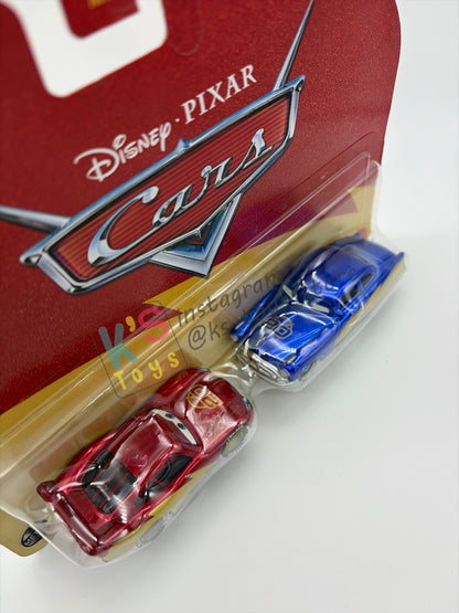 Disney Pixar Cars 1:55 by Mattel 2-Pack, "20TH ANNIVERSARY LIGHTNING MCQUEEN AND DOC HUDSON" - 2026 NEW RELEASE - 20TH ANNIVERSARY SERIES - BNIP