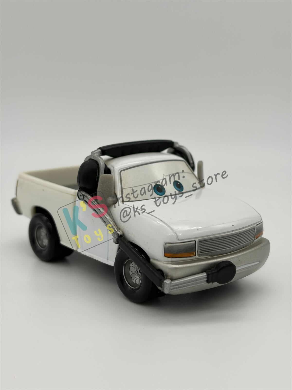 PRE-OWNED / LOOSE DISNEY PIXAR CARS BY MATTEL - "BRIAN FEE CLAMP" - LA SPEEDWAY SERIES - NEAR MINT CONDITION - READ DESCRIPTION!!!!!!!!!