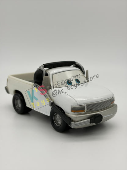 PRE-OWNED / LOOSE DISNEY PIXAR CARS BY MATTEL - "BRIAN FEE CLAMP" - LA SPEEDWAY SERIES - NEAR MINT CONDITION - READ DESCRIPTION!!!!!!!!!