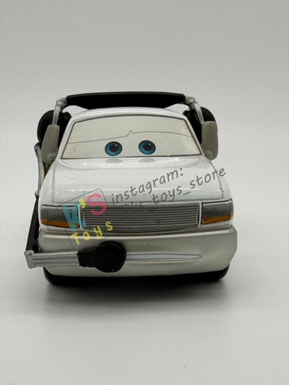 PRE-OWNED / LOOSE DISNEY PIXAR CARS BY MATTEL - "BRIAN FEE CLAMP" - LA SPEEDWAY SERIES - NEAR MINT CONDITION - READ DESCRIPTION!!!!!!!!!