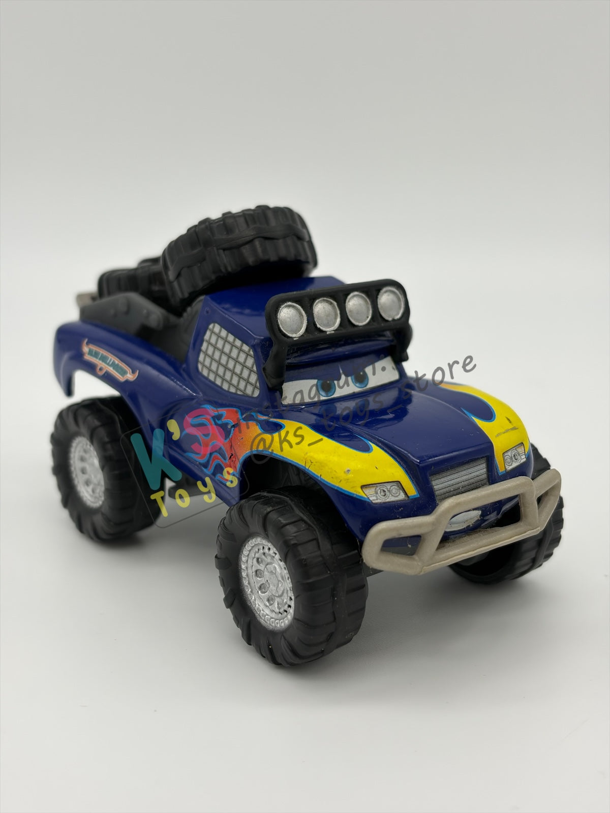 PRE-OWNED / LOOSE DISNEY PIXAR CARS BY MATTEL - "BLUE GRIT" RADIATOR SPRINGS 500 1/2 SERIES - GOOD CONDITION - READ DESCRIPTION!!!!!!!!!!