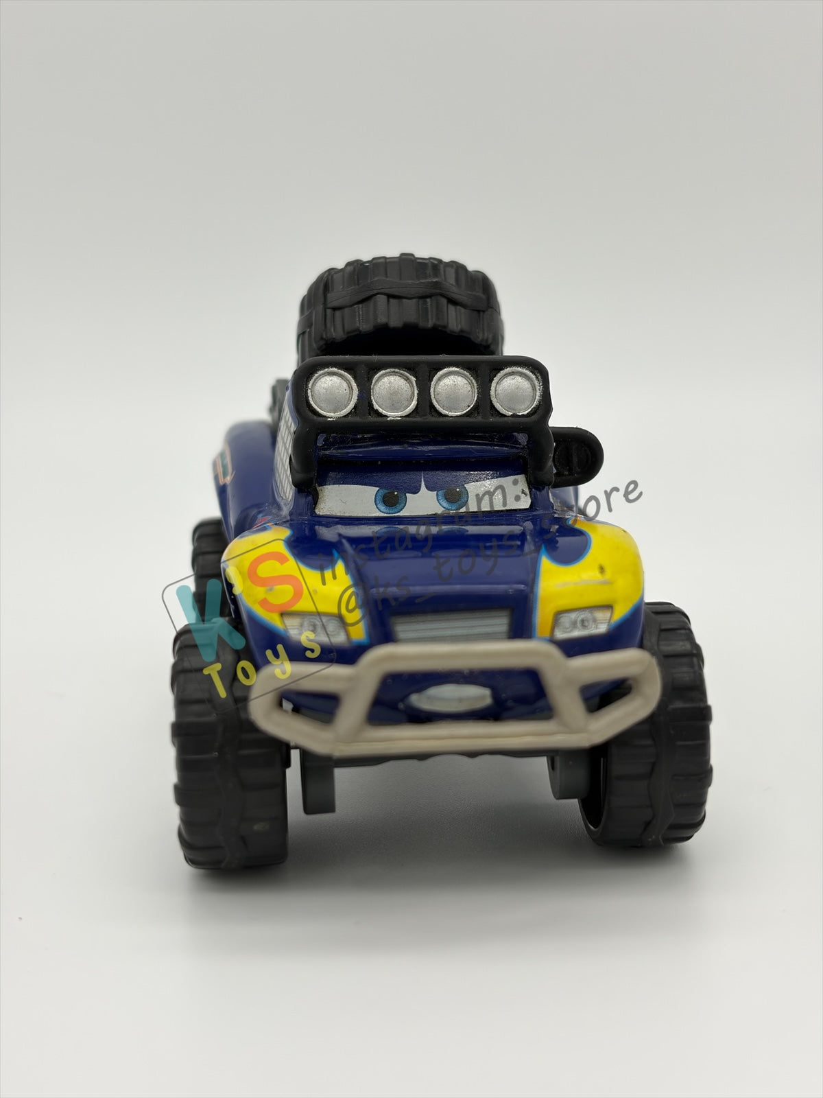 PRE-OWNED / LOOSE DISNEY PIXAR CARS BY MATTEL - "BLUE GRIT" RADIATOR SPRINGS 500 1/2 SERIES - GOOD CONDITION - READ DESCRIPTION!!!!!!!!!!