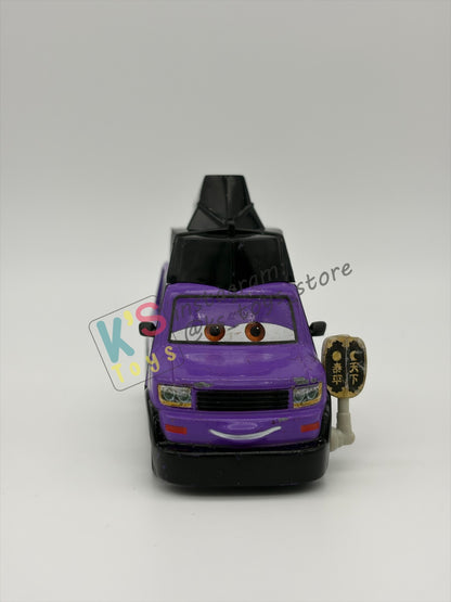 PRE-OWNED / LOOSE DISNEY PIXAR CARS BY MATTEL - "KIMURA KAIZO" CARS 2 SERIES - PLAYED IN GOOD CONDITION - READ DESCRIPTION!!!!!!!!!!