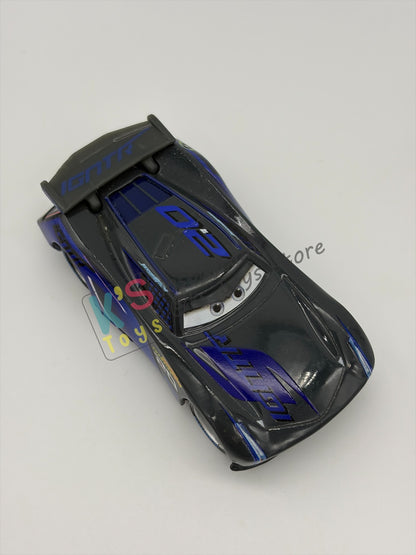 PRE-OWNED / LOOSE DISNEY PIXAR CARS BY MATTEL - "NASCAR JACKSON STORM" - NASCAR SERIES - NEAR MINT CONDITION AND MISSING ACCESSORIES - READ DESCRIPTION!!!!!!!!!
