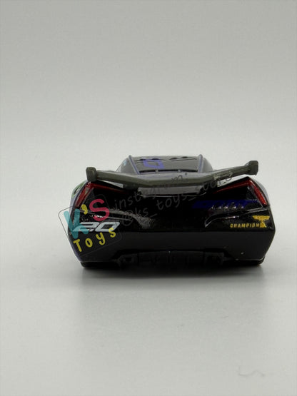 PRE-OWNED / LOOSE DISNEY PIXAR CARS BY MATTEL - "NASCAR JACKSON STORM" - NASCAR SERIES - NEAR MINT CONDITION AND MISSING ACCESSORIES - READ DESCRIPTION!!!!!!!!!