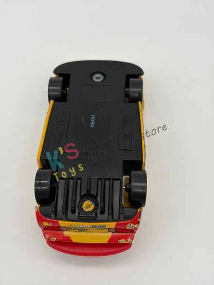 PRE-OWNED / LOOSE DISNEY PIXAR CARS BY MATTEL - "MIGUEL CAMINO" - CARS 2 SERIES - PLAYED CONDITION - READ DESCRIPTION!!!!!!!!!!!