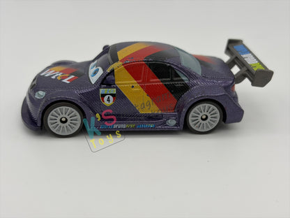 PRE-OWNED / LOOSE DISNEY PIXAR CARS BY MATTEL - "MAX SCHNELLS" - CARS 2 SERIES - PLAYED CONDITION - READ DESCRIPTION!!!!!!!!!!!