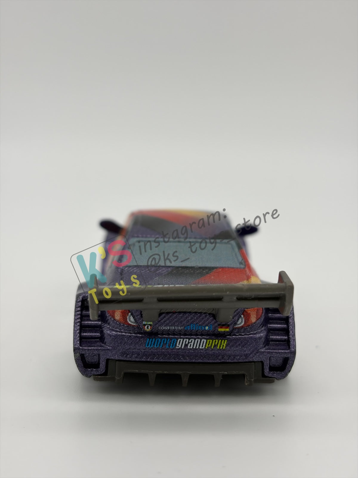 PRE-OWNED / LOOSE DISNEY PIXAR CARS BY MATTEL - "MAX SCHNELLS" - CARS 2 SERIES - PLAYED CONDITION - READ DESCRIPTION!!!!!!!!!!!