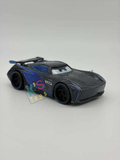 PRE-OWNED / LOOSE DISNEY PIXAR CARS BY MATTEL - "JACKSON STORM" - CARS 3 NEXT-GEN SERIES - PLAYED CONDITION - READ DESCRIPTION!!!!!!!!!!!