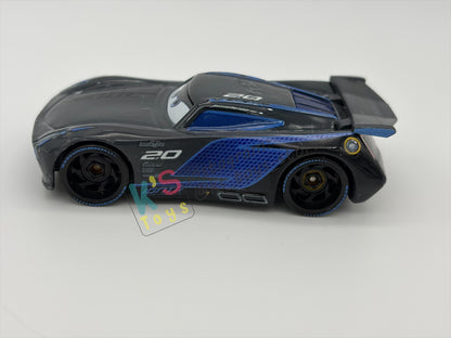 PRE-OWNED / LOOSE DISNEY PIXAR CARS BY MATTEL - "JACKSON STORM" - CARS 3 NEXT-GEN SERIES - PLAYED CONDITION - READ DESCRIPTION!!!!!!!!!!!