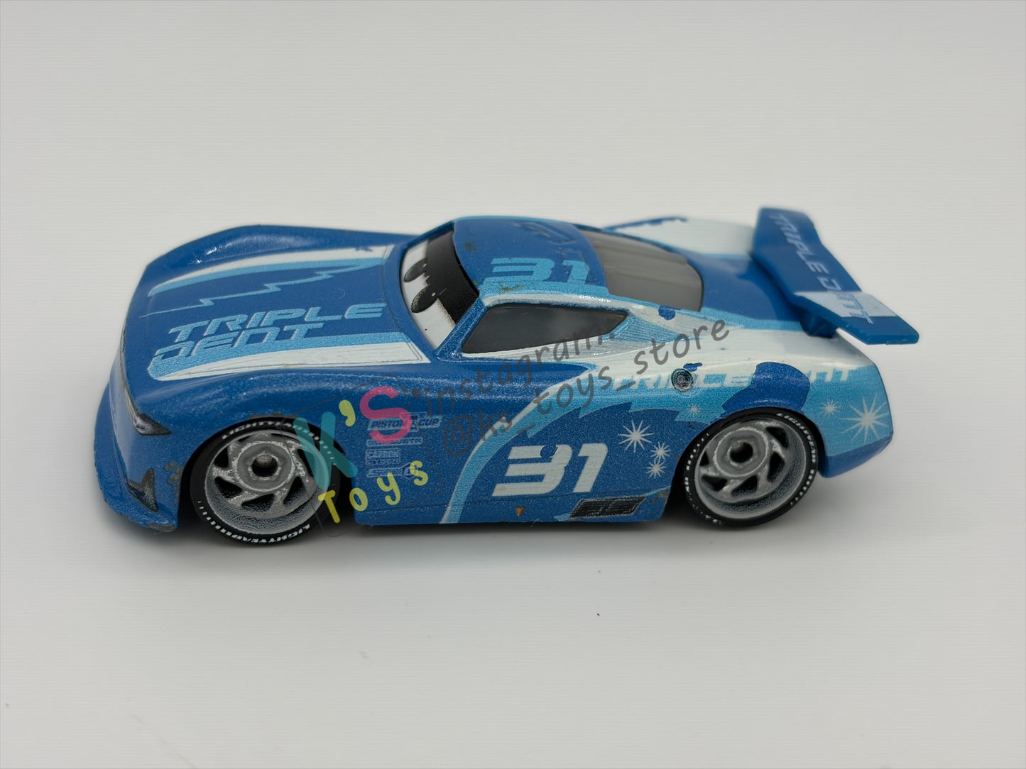 PRE-OWNED / LOOSE DISNEY PIXAR CARS BY MATTEL - "CAM SPINNER" - CARS 3 NEXT-GEN SERIES - PLAYED CONDITION - READ DESCRIPTION!!!!!!!!!!!