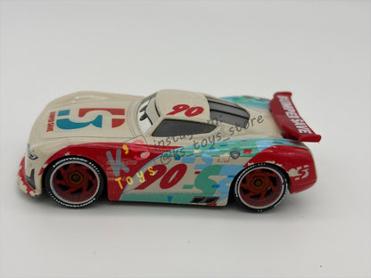 PRE-OWNED / LOOSE DISNEY PIXAR CARS BY MATTEL - "PAUL CONREV" - CARS 3 NEXT-GEN SERIES - PLAYED CONDITION - READ DESCRIPTION!!!!!!!!!!!