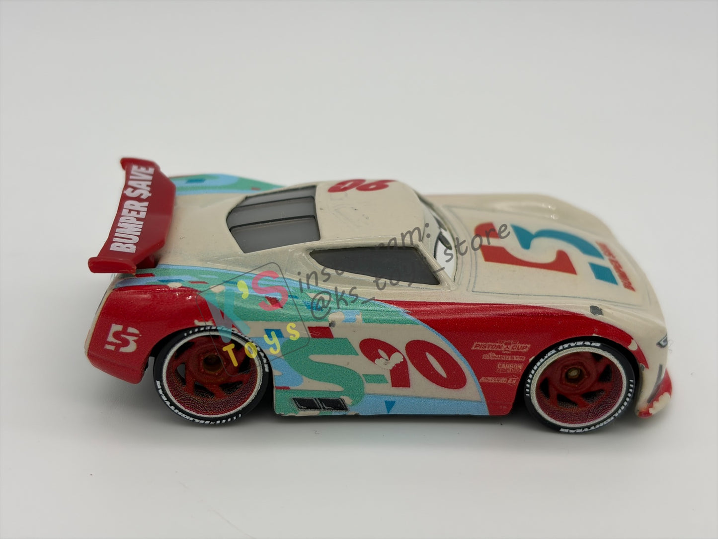 PRE-OWNED / LOOSE DISNEY PIXAR CARS BY MATTEL - "PAUL CONREV" - CARS 3 NEXT-GEN SERIES - PLAYED CONDITION - READ DESCRIPTION!!!!!!!!!!!
