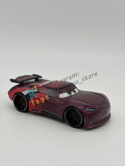 PRE-OWNED / LOOSE DISNEY PIXAR CARS BY MATTEL - "AARON CLOCKER” - CARS 3 NEXT-GEN SERIES - GOOD CONDITION - READ DESCRIPTION!!!!!!!!!!!