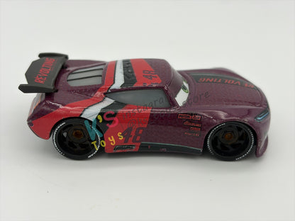 PRE-OWNED / LOOSE DISNEY PIXAR CARS BY MATTEL - "AARON CLOCKER” - CARS 3 NEXT-GEN SERIES - GOOD CONDITION - READ DESCRIPTION!!!!!!!!!!!