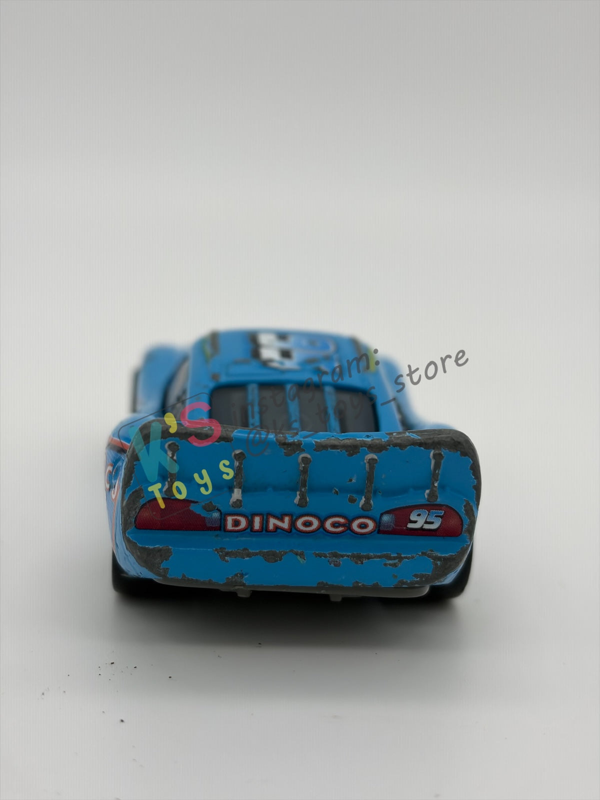FREE ITEM!! PRE-OWNED / LOOSE DISNEY PIXAR CARS - "DINOCO LIGHTNING MCQUEEN" WELL-PLAYED CONDITION