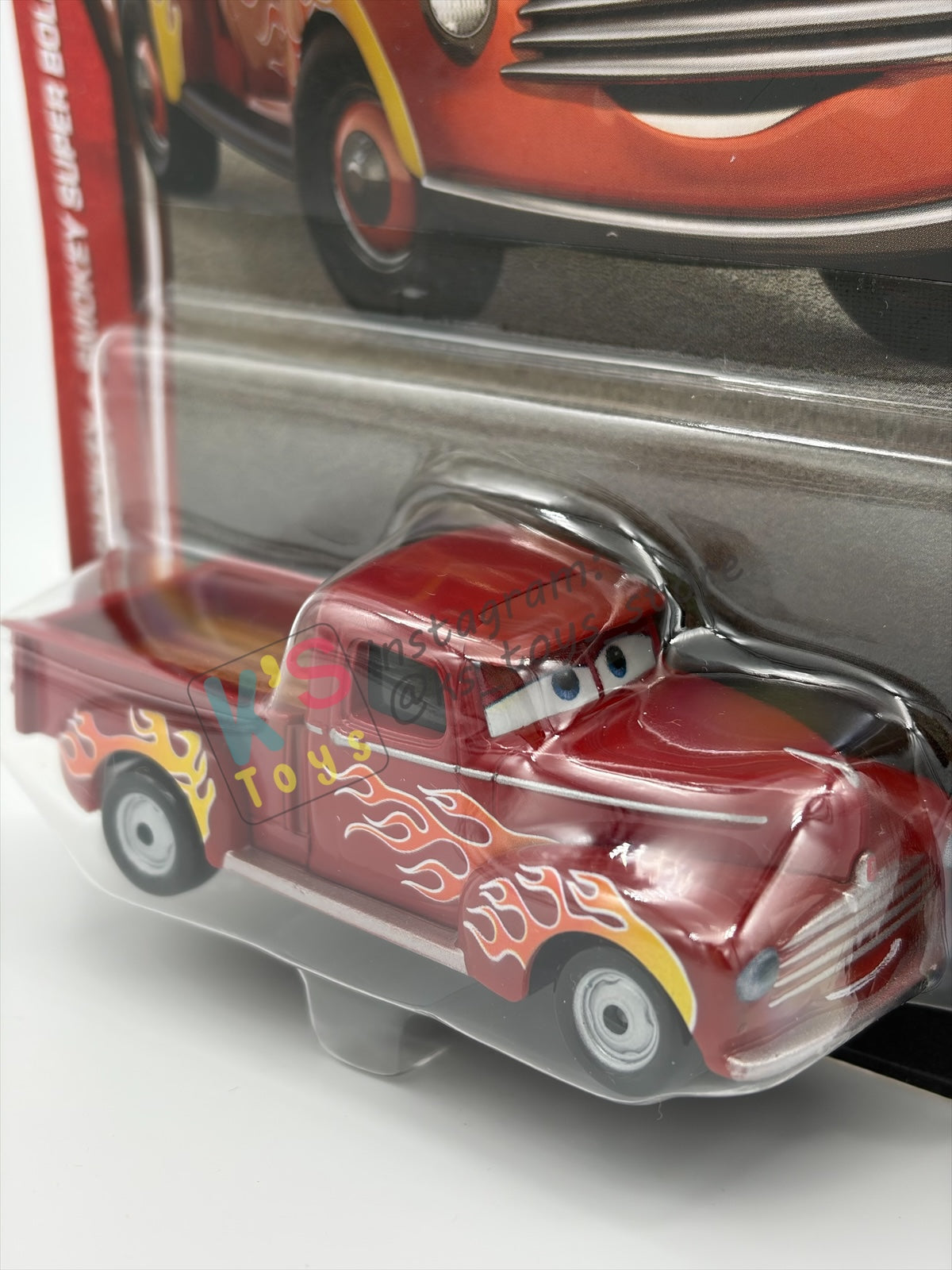 DISNEY PIXAR CARS 1:55 BY MATTEL - "HOT ROD SMOKEY" 2026 RE-RELEASED 20TH ANNIVERSARY CARD - BNIP