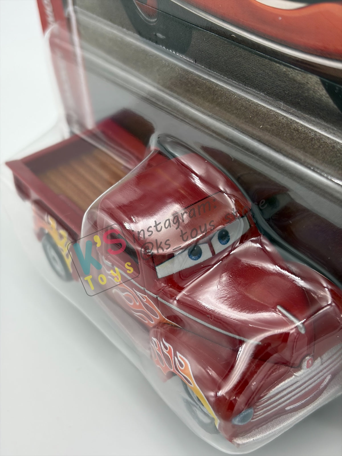 DISNEY PIXAR CARS 1:55 BY MATTEL - "HOT ROD SMOKEY" 2026 RE-RELEASED 20TH ANNIVERSARY CARD - BNIP