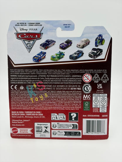 DISNEY PIXAR CARS 1:55 BY MATTEL - "HOT ROD SMOKEY" 2026 RE-RELEASED 20TH ANNIVERSARY CARD - BNIP