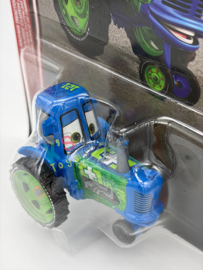 DISNEY PIXAR CARS 1:55 BY MATTEL - "CLUTCH AID RACING TRACTOR" 2026 RE-RELEASED 20TH ANNIVERSARY CARD - BNIP