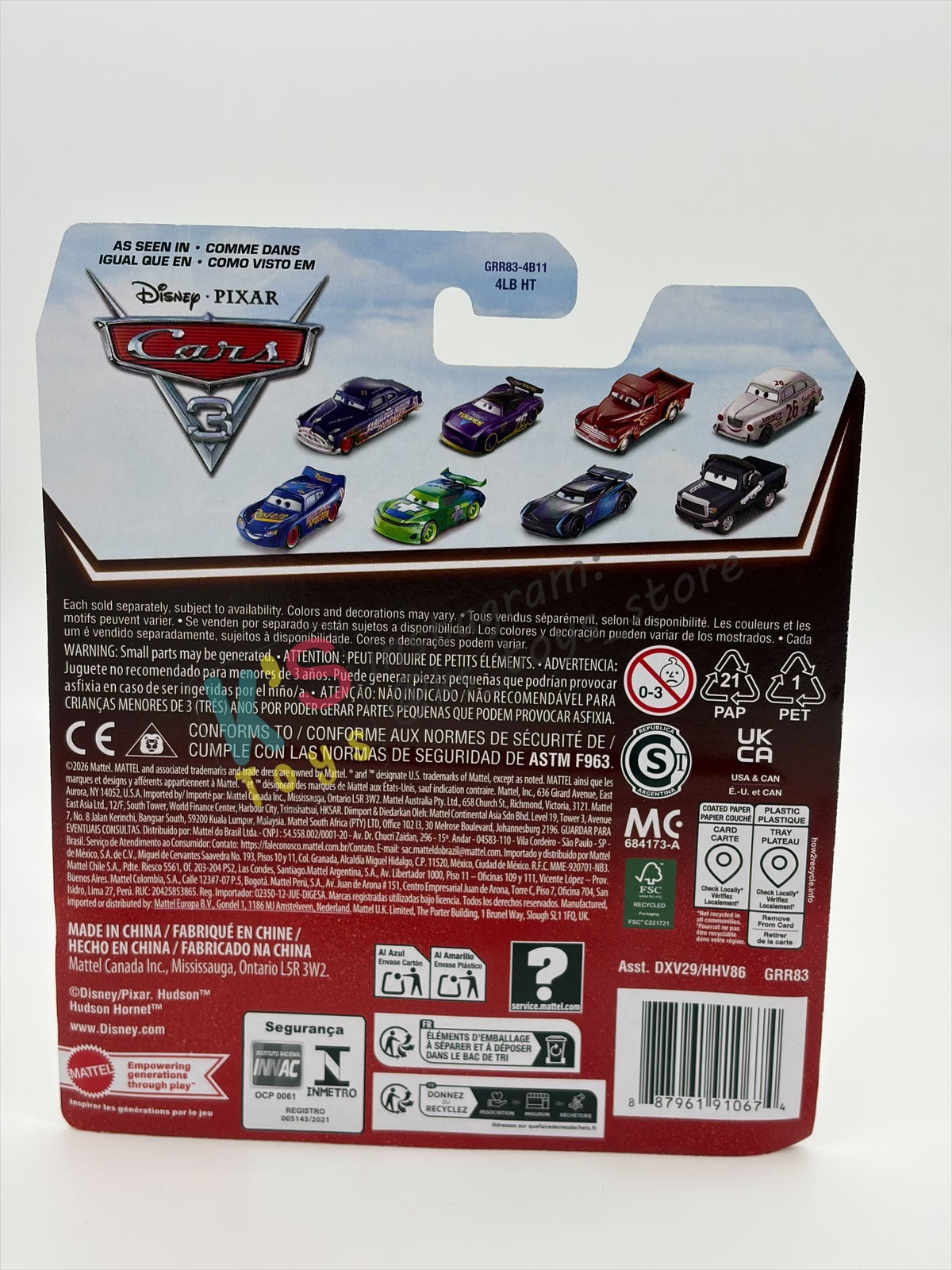 DISNEY PIXAR CARS 1:55 BY MATTEL - "CLUTCH AID RACING TRACTOR" 2026 RE-RELEASED 20TH ANNIVERSARY CARD - BNIP