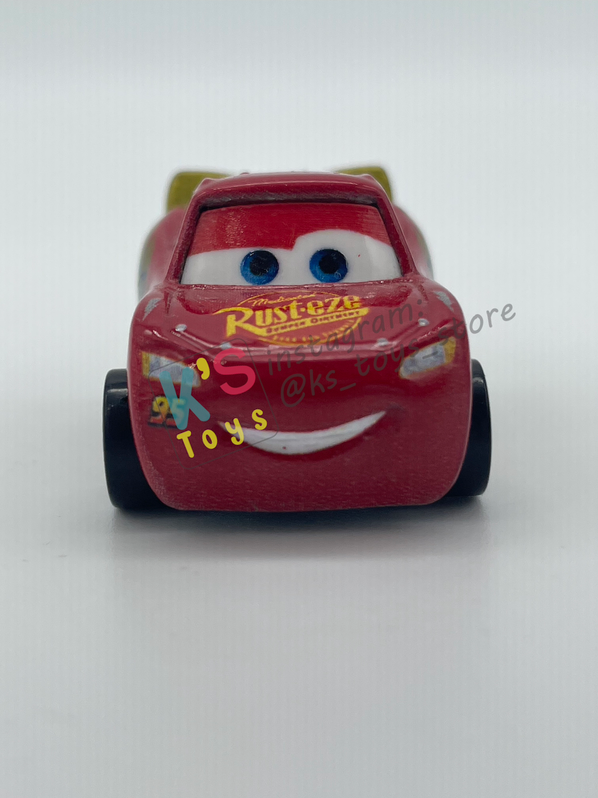 Loose Mini Racers Pixar Disney Cars, DINOCO WRAP LIGHTNING MCQUEEN - Mint / Near Mint Condition