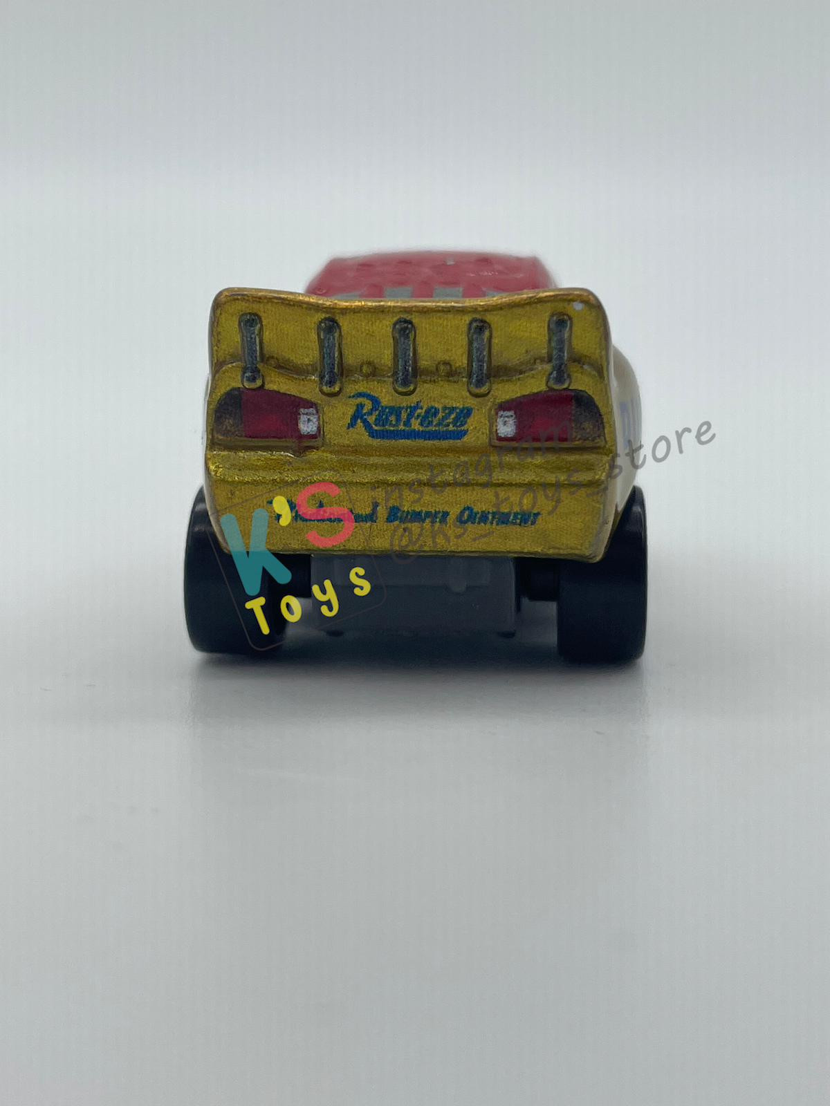 Loose Mini Racers Pixar Disney Cars, DINOCO WRAP LIGHTNING MCQUEEN - Mint / Near Mint Condition